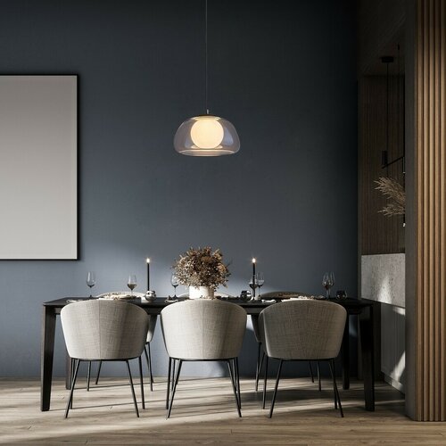 Rabalux 72274 moderní závěsný lustr Elowen, čirá, G9, 1x max. 5W