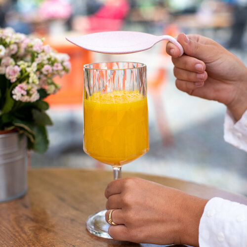 Koziol 4-delni set pokrovčkov za kozarce LEAF-ON