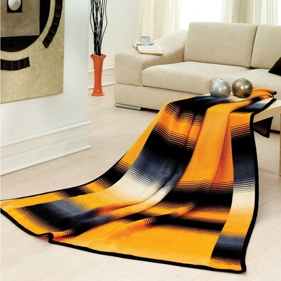 Narzuta na fotel Amaro żółta, 70 x 160 cm