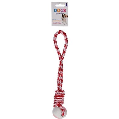 Hračka pro psy Dog rope růžová, 32 x 8 x 7 cm