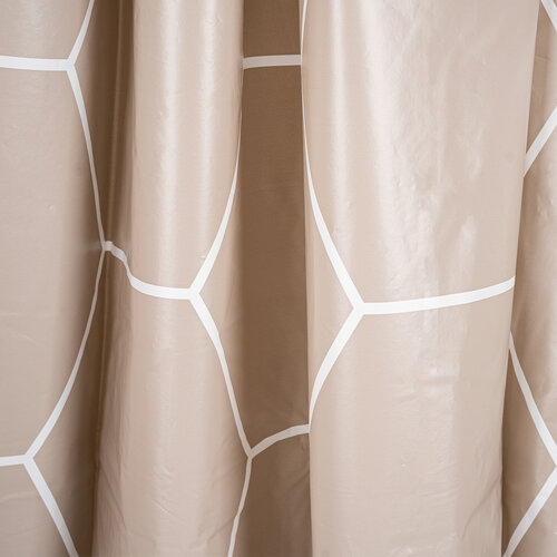 Zasłona prysznicowa Plaster miodu beżowy, 180 x 200 cm