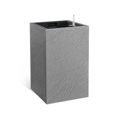 Flower Lover Samozavlažovací květináč Cubico Stonešedá, 27 x 42 cm