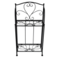 Klappbares Metallregal Manulo, Schwarz