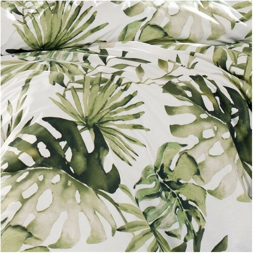 BedTex Bavlnené obliečky Botanic zelená, 140 x 200 cm, 70 x 90 cm