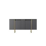 Luxe Anthracite and Gold szekrény