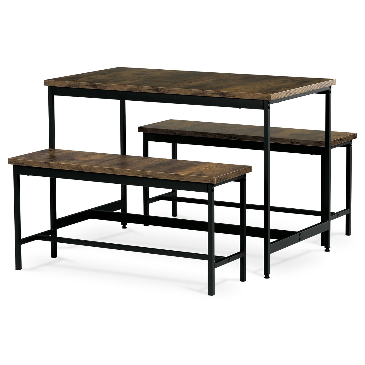 Jídelní set se 2 lavicemi OLD WOOD, 110 x 60 x 75 cm