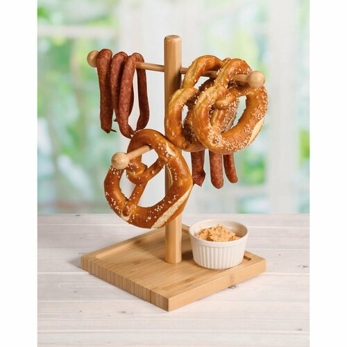 Kesper 58614 Stojak na precle i wędliny, 4 ramiona, wys. 37 cm