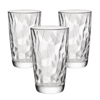 Bormioli Rocco Набір склянок для напоїв з 3 предметів Diamond 470 мл