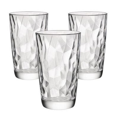 Bormioli Rocco 3-delni set kozarcev za long drinkDiamond 470 ml