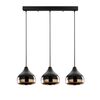 Lampa wisząca Horizont Yildo - 6877,czarna-miedziana