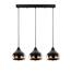 Lampa wisząca Horizont Yildo - 6877,czarna-miedziana