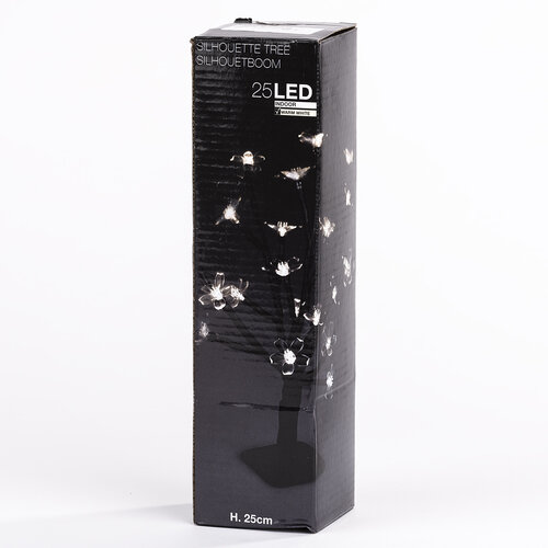 Pom decorativ de Crăciun cu 25 Flori LED