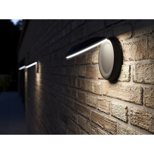 Panlux Venkovní nástěnné LED svítidlo Centro V šedá, 6 W