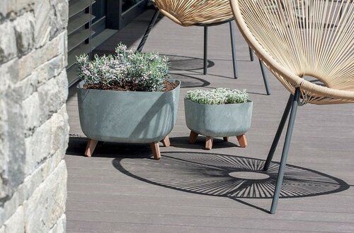 GRACIA SQUARE BETON EFFECT 39 cm , sivá