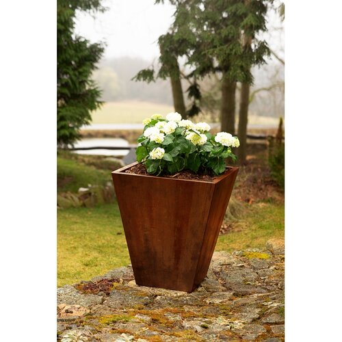 Cono Zahradní květináč 70 x 70 x 80 cm, corten CORGARDEN 1004