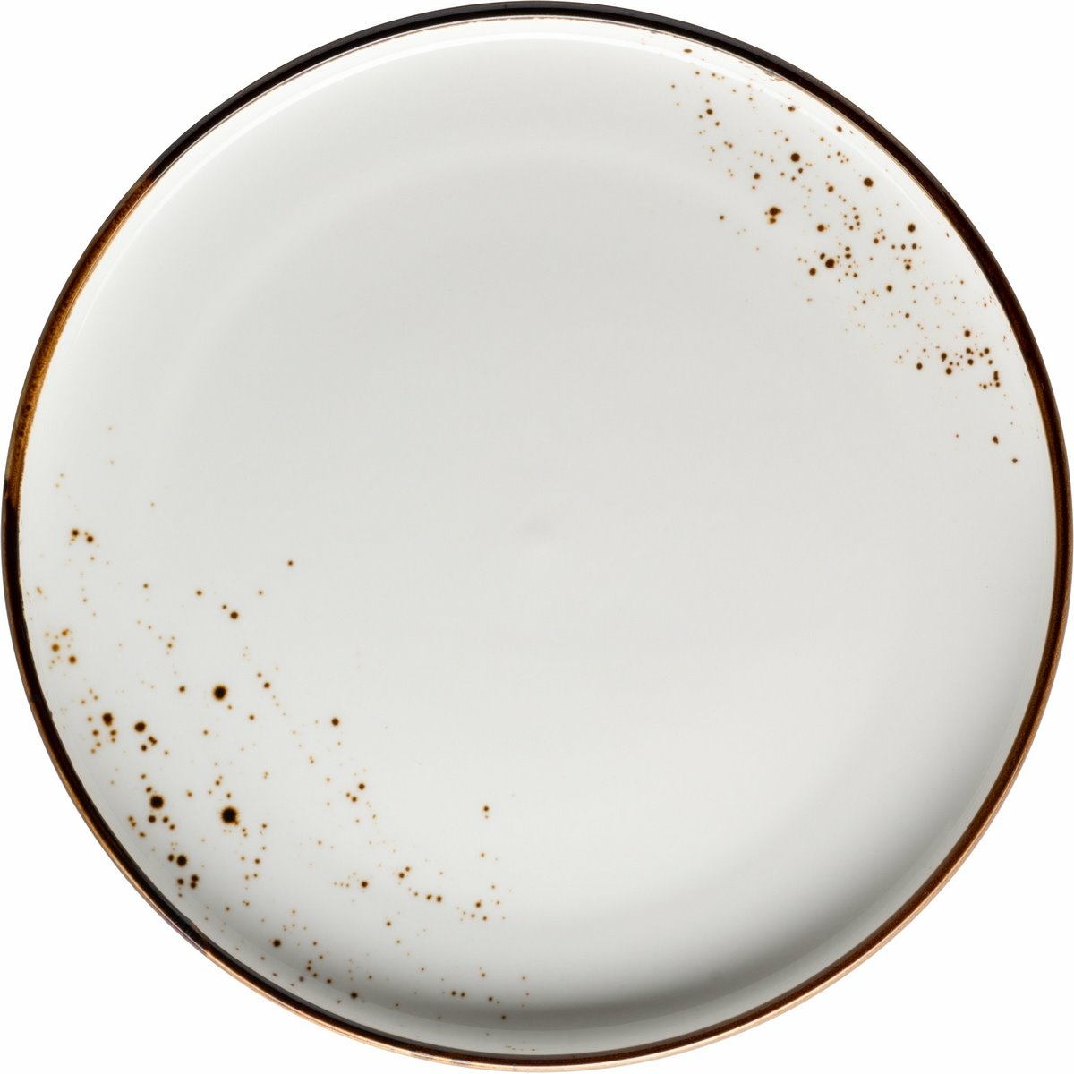 Mäser Dezertní talíř Pintar White hnědé tečky 22,5 cm