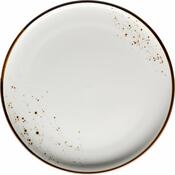Mäser Dezertní talíř Pintar White hnědé tečky 22,5 cm