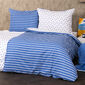 Lenjerie de pat din bumbac 4Home Dungi, albastru, 140 x 220 cm, 70 x 90 cm