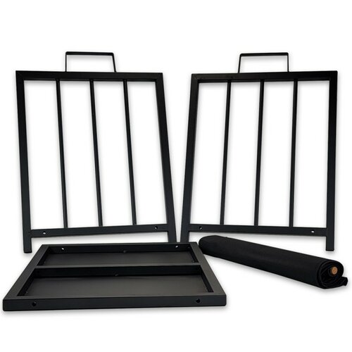 Suport metalic Aldotrade pentru lemne cu geantă de transport, 51 x 37 x 50,5 cm