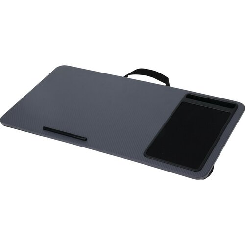 Masă laterală pentru laptop, gri , 57,5 x 4 x 30,5cm, MDF