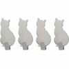 Wenko Set of 4 stainless steel self-adhesive hooksCat