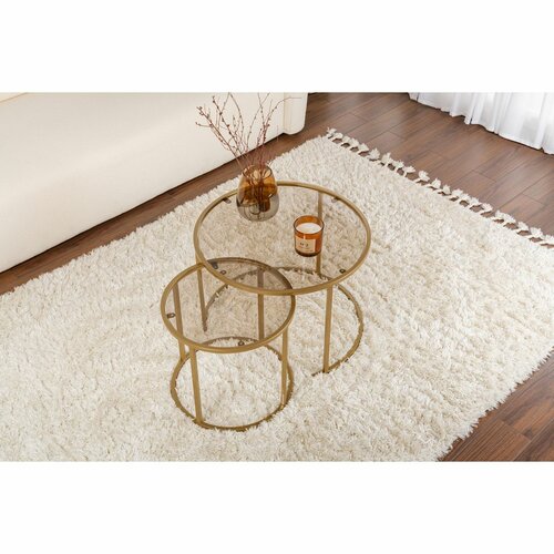 Set de măsuțe de cafea Aurum Gold and Bronze60 cm, 2 buc.