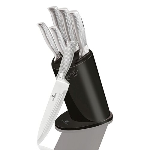 Berlinger Haus 6-częściowy zestaw noży w stojaku Carbon Metallic Line