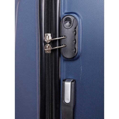 Pretty UP Potovalna kovinska kovčka ABS16, temnomodra