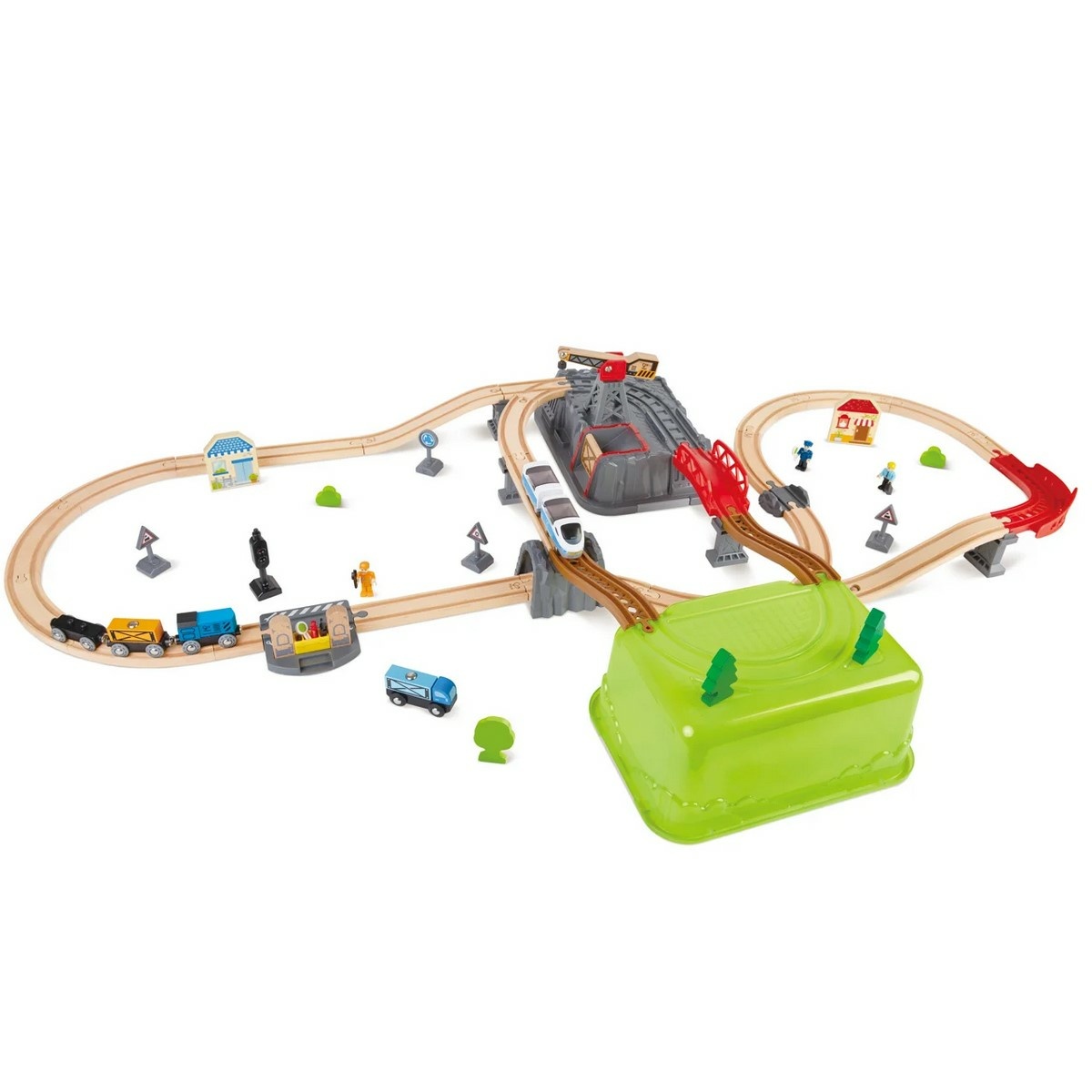 Hape vonatpálya játékdobozzal termék 2. képe