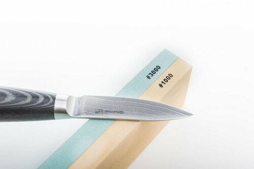 Sada nožů G21 Gourmet Damascus v bambusovém bloku 5 ks + brusný kámen