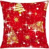 Bellatex Vánoční polštářek s povlakem Vánoční stromek, 40 × 40 cm