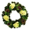 Вінок з хризантемами 35 см,  жовтий