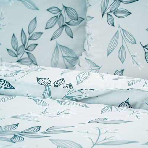 Lenjerie de pat din bumbac 4Home Frosty Leaves ,140 x 220 cm, 70 x 90 cm