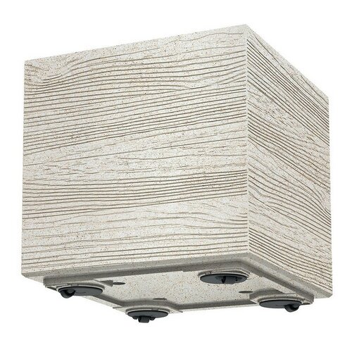 MADERA SQUARE ECO WOOD virágtartó 38,5 cm , fehér ECO