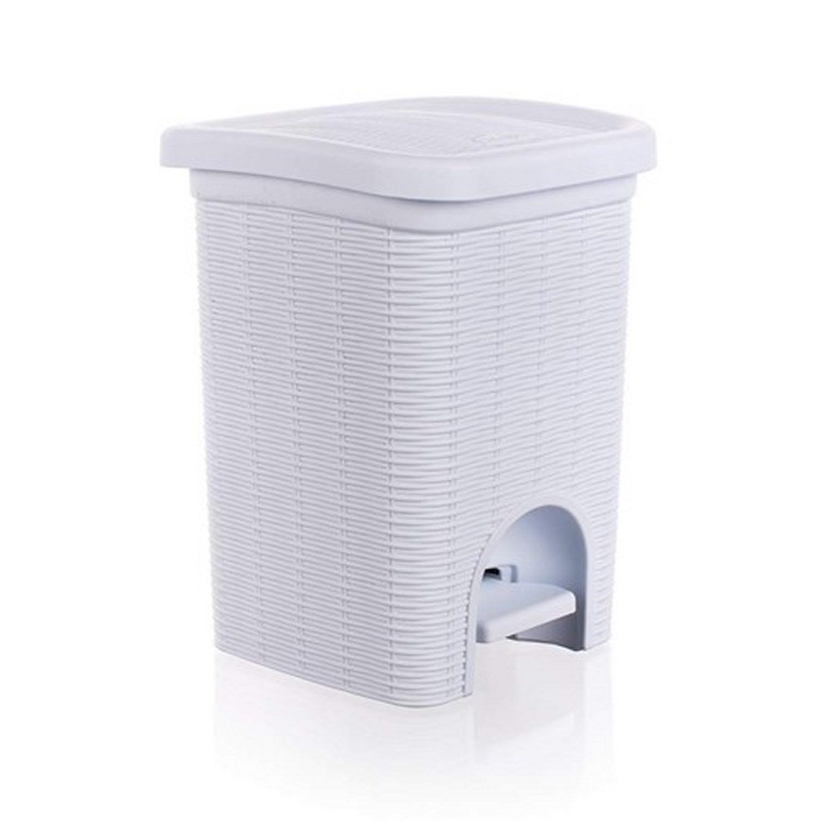 Kúpeľňový kôš Ratan biely,