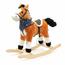Cal balansoar cu melodie si esarfa Baby Mix Fulger, 72x 55 cm