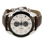 Cattara Hodinky Chrono White Compass, hnedá
