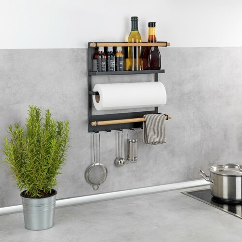 Wenko Magna fali konyhai szervező, fekete