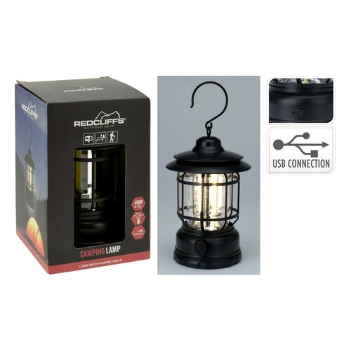 Lanternă de camping suspendată Redcliffs , USB ,11,5 x 18 cm, reglabilă