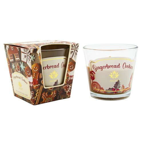 Lumânare parfumată în sticlă Arome Ginger BreadCookies, 120 g