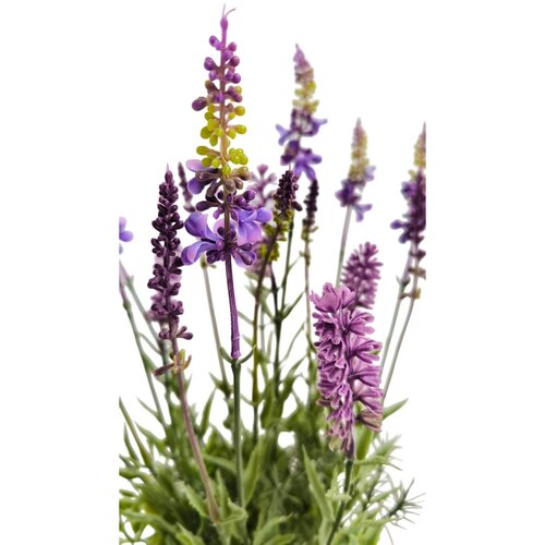 Lavanda artificială în ghiveci, 43 cm