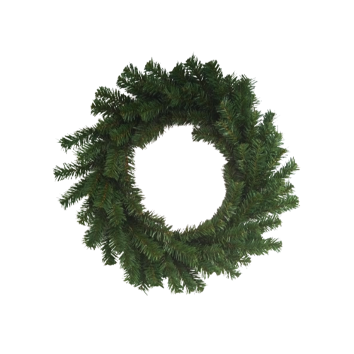 Ghirlanda artificială verde, fără decorații,diametru 50 cm