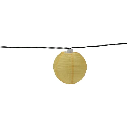 ProGarden Łańcuch słoneczny z kolorowymi lampionami LED, 3 m, ciepła biała