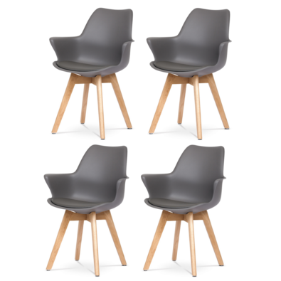 Set de scaune de sufragerie CT-771 GREY, 4 buc