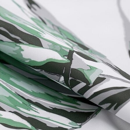 Restilo Blackout Palm Leaves függöny, zöld, 140 x 245 cm