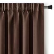 Restilo Vorhang Blackout Pleat Dunkelbraun, 140 x 245 cm