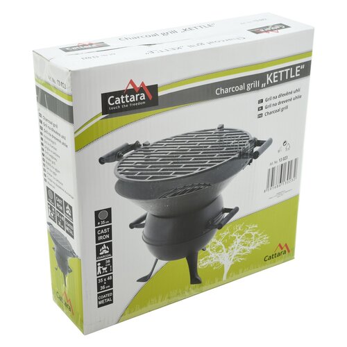 Cattara 13023 Žar na lesni oglje Kettle, 48 x 37 x36 cm