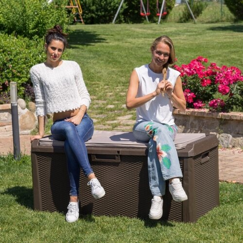 Cutie de depozitare pentru grădină Santorini Plusmaro, 560 l