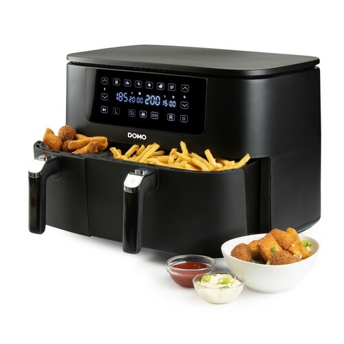 DOMO DO546FR digitálna dvojitá teplovzdušnáfritéza, 3+6 l