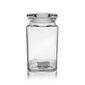 Orion Glasdose mit Deckel 1,4 l, quadratisch